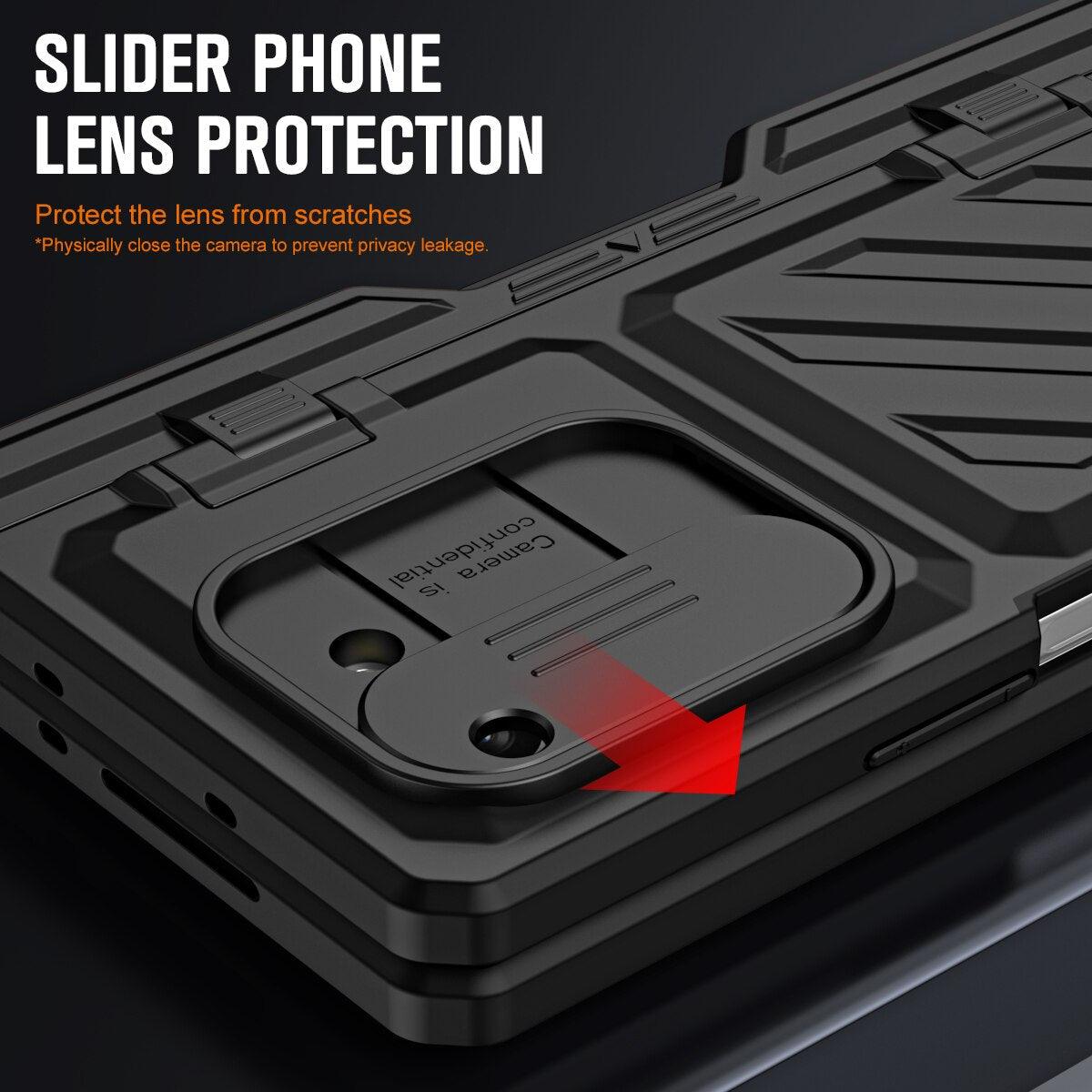 Ultimate Shockproof Case with S Pen Holder for Samsung Galaxy Z Fold 5 – Premium Protection and Functionality