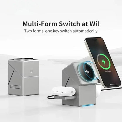 3-in-1 Qi2 Wireless Charger for iPhone, AirPods & iWatch