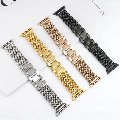 Braided Stainless Steel Strap For Apple Watch Series