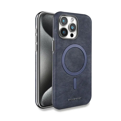 Leather Magnetic Case For iPhone