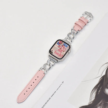 Metal Leather Strap For Apple Watch