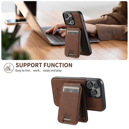 Leather Magnetic Case with Wallet For iPhone Series