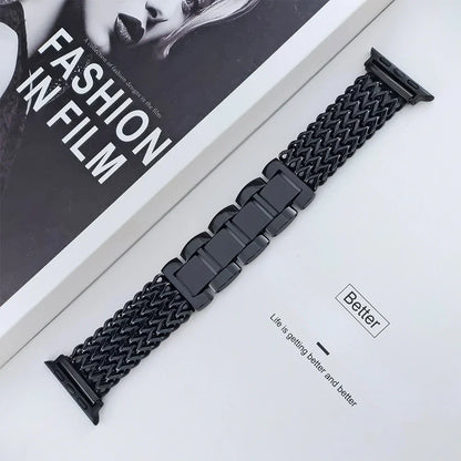 Braided Stainless Steel Strap For Apple Watch Series