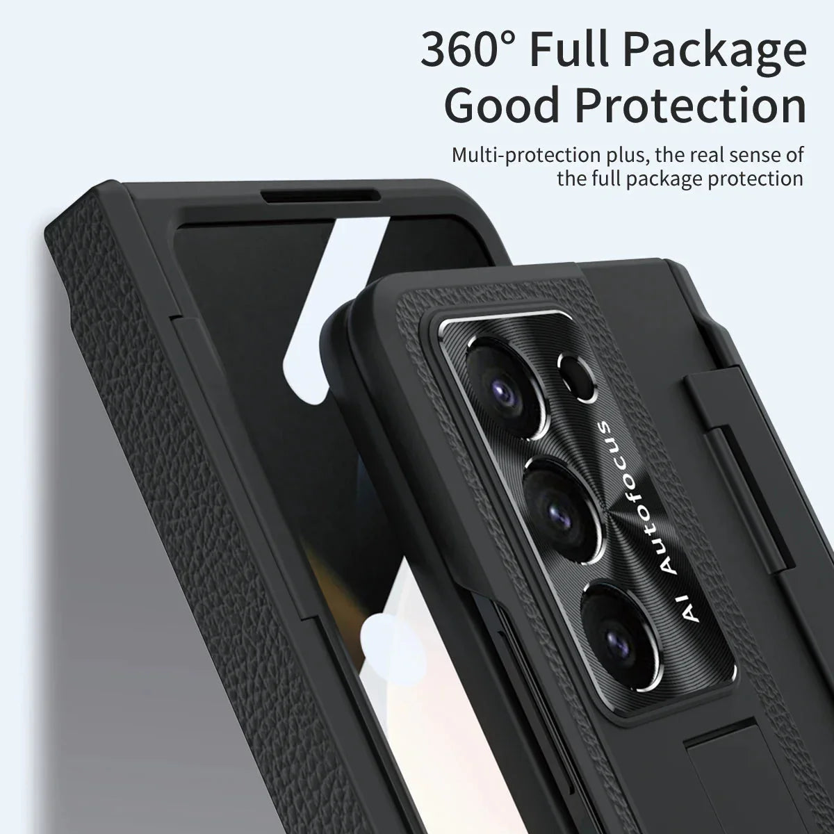 BEIPHONE™｜Plating Leather Stand Case for Samsung Galaxy Z Fold 6